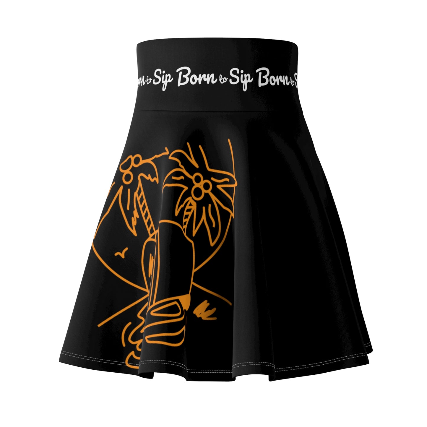 Born To Sip Skater Skirt