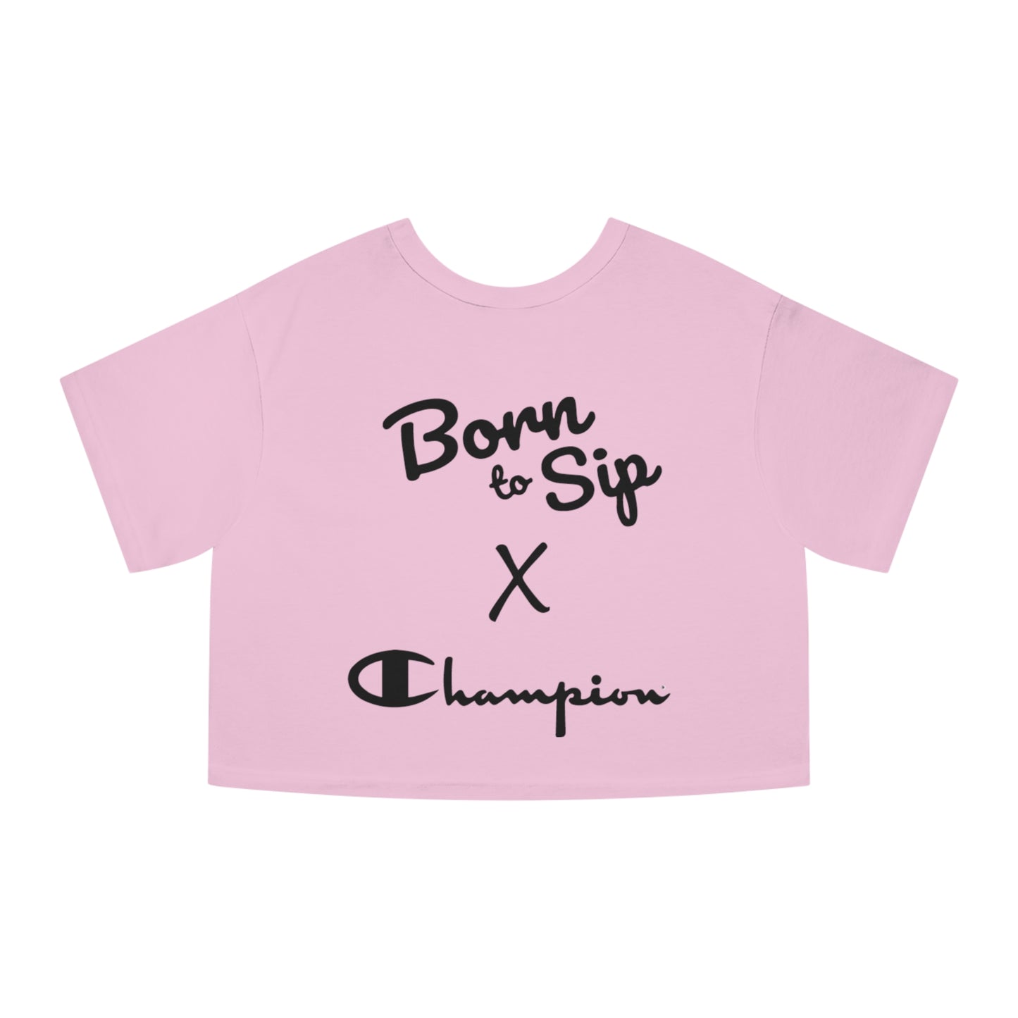 Champion X Born To Sip Women's Heritage Cropped T-Shirt