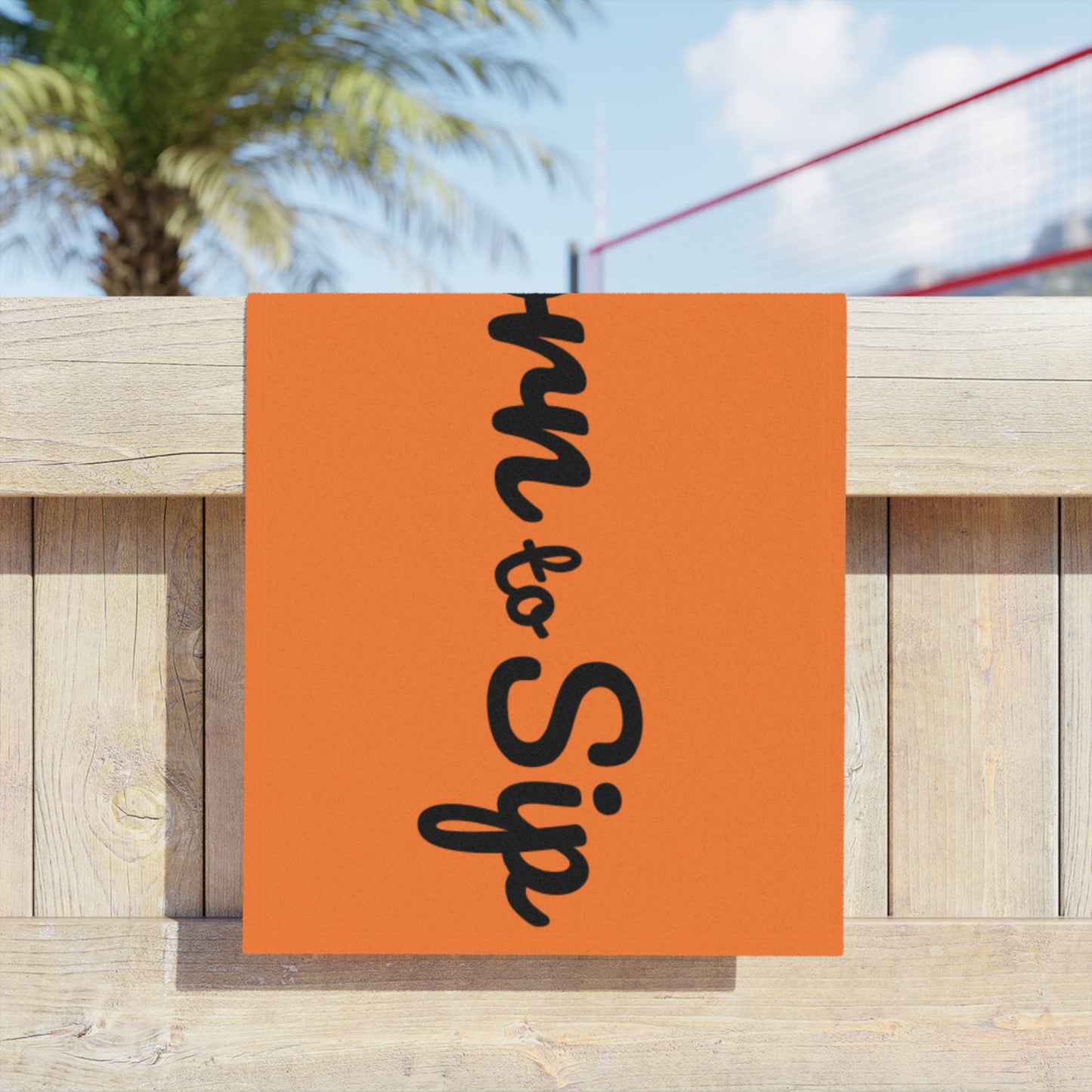 Beach Towel - Tropical Beach Scene Design