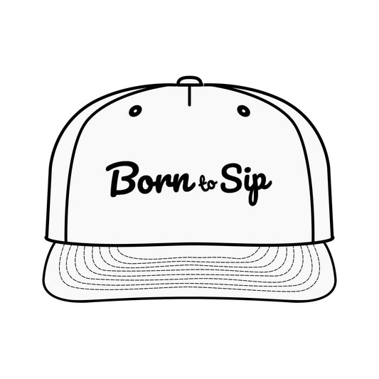 Surf Cap - 'Born to Sip' Beachwear Hat