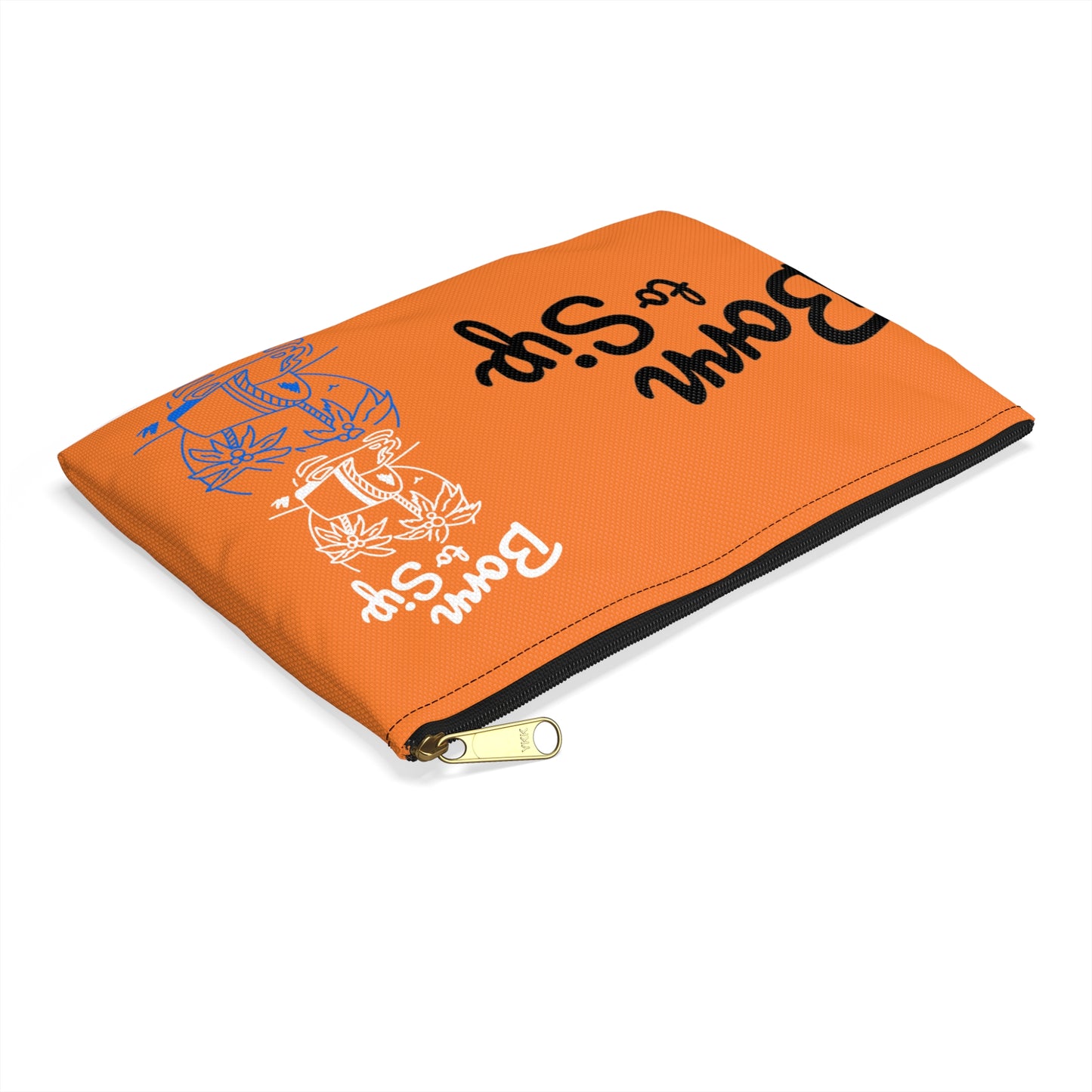 Vibrant Accessory Pouch - "Born to Sip" - Perfect for Travel