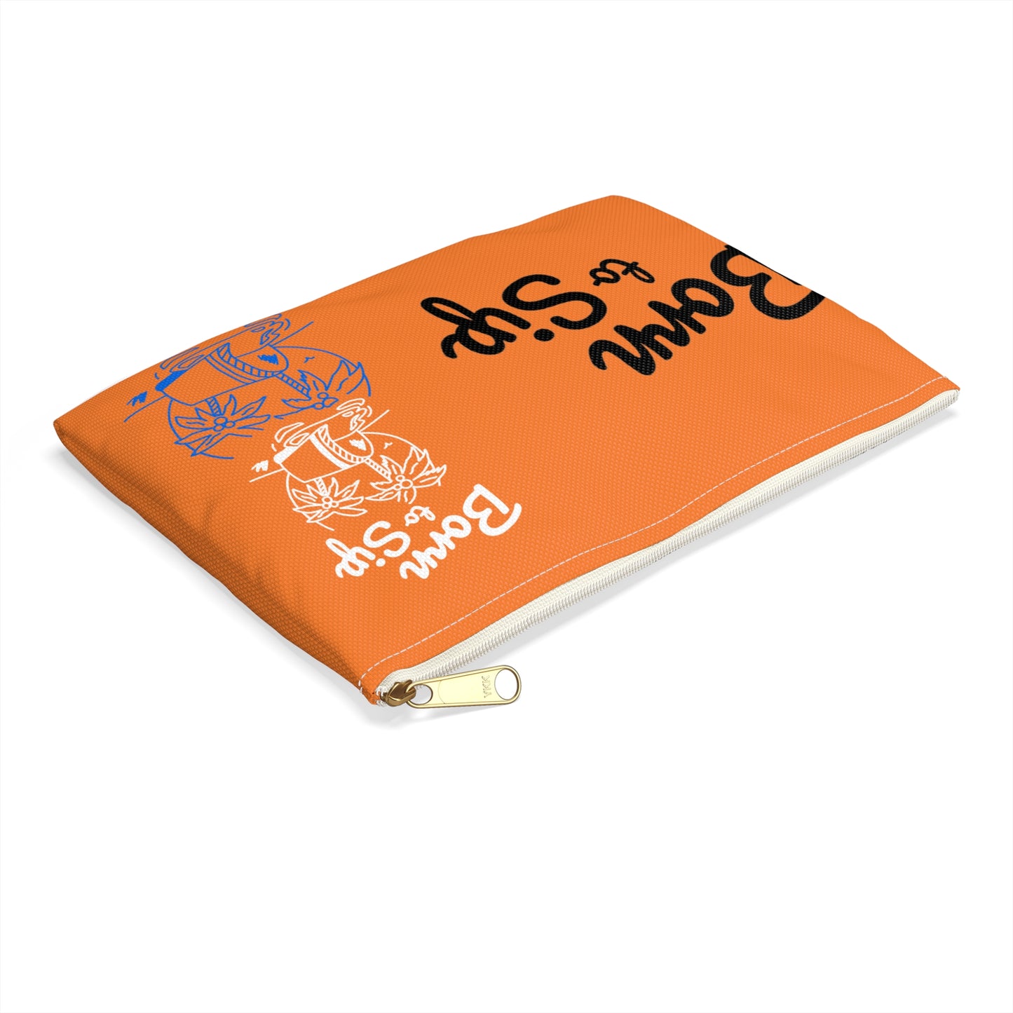 Vibrant Accessory Pouch - "Born to Sip" - Perfect for Travel