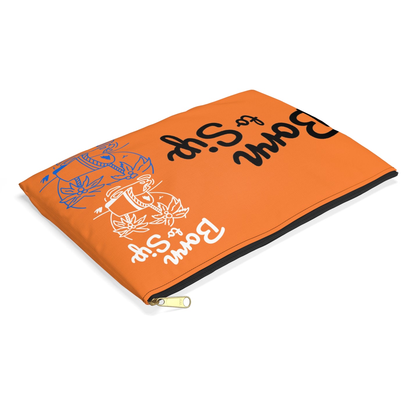 Vibrant Accessory Pouch - "Born to Sip" - Perfect for Travel