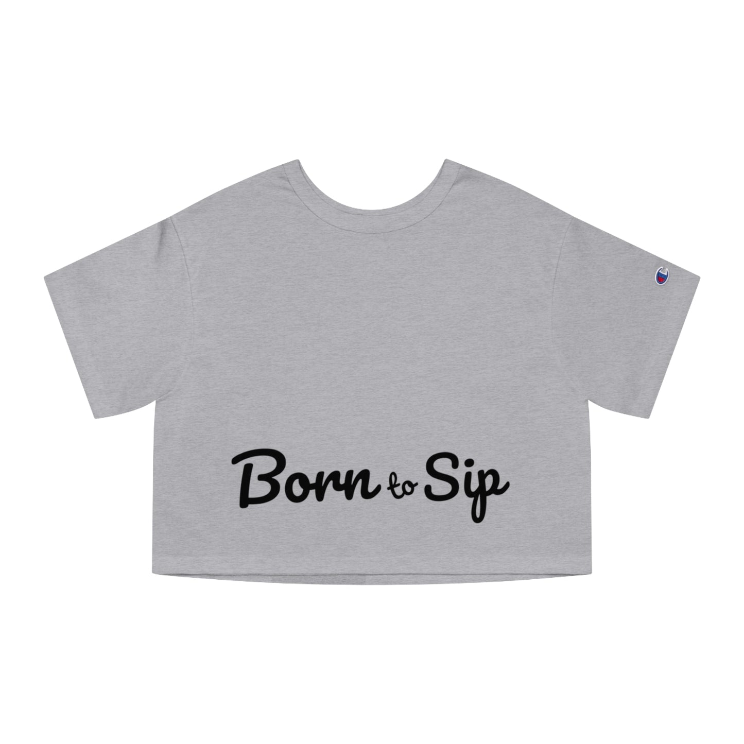 Champion X Born To Sip Women's Heritage Cropped T-Shirt