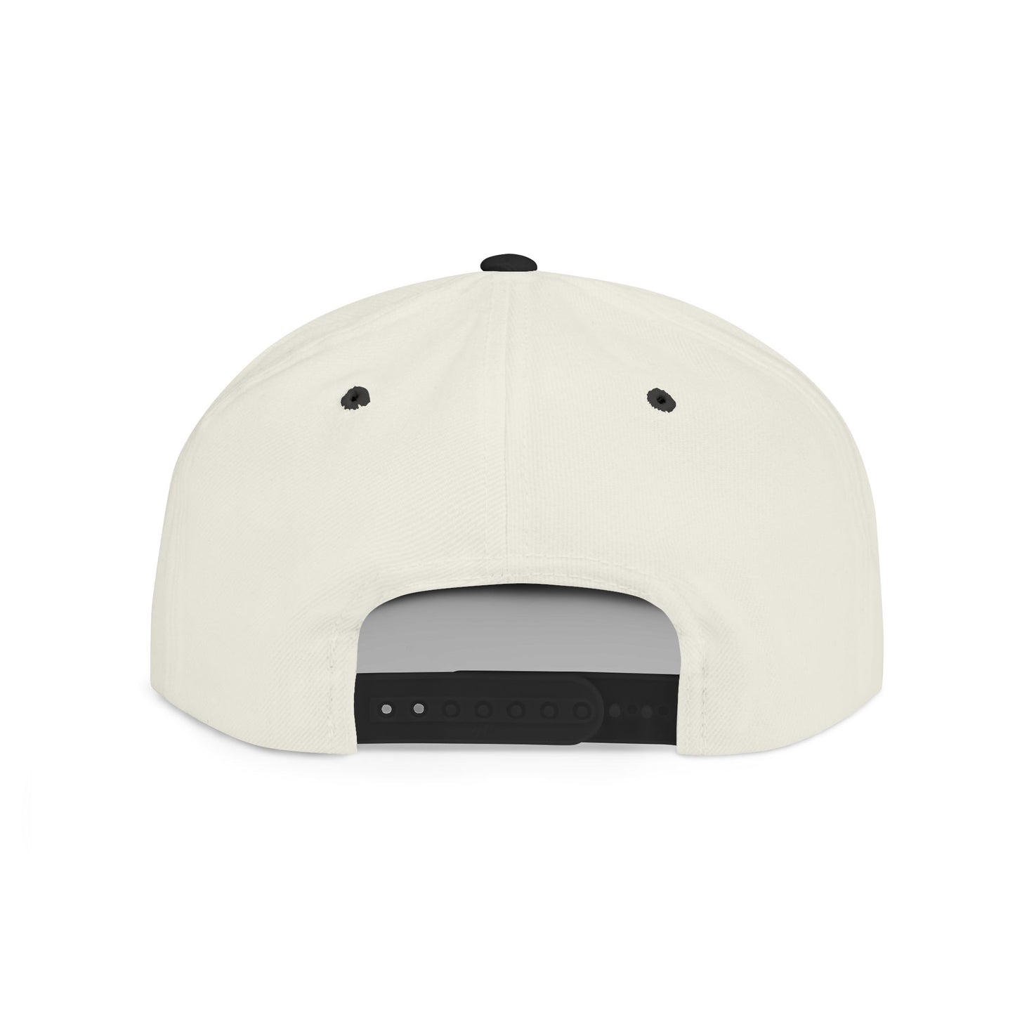 Snapback Hat — Rosewood & Luster Minimal Floral Logo Flat Bill