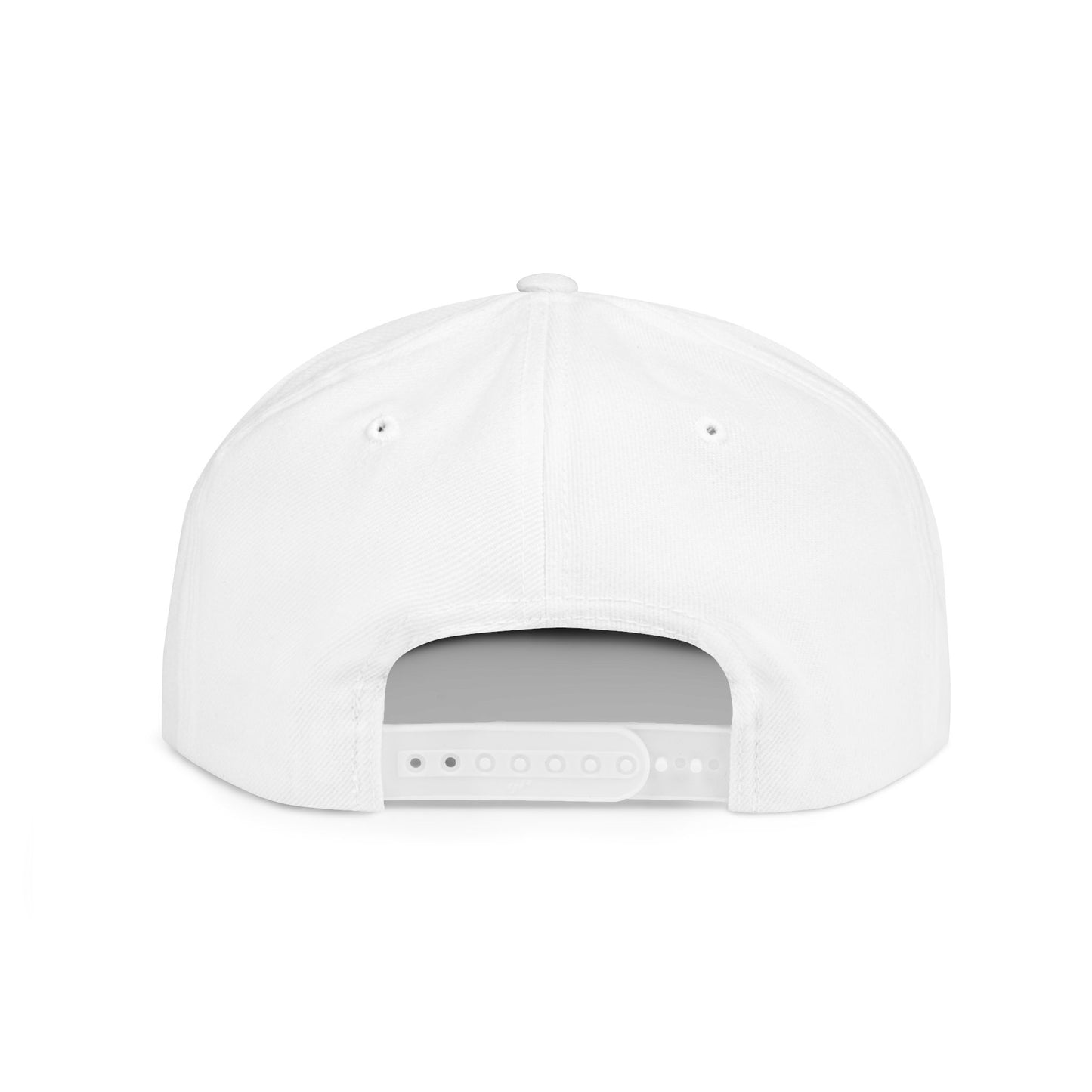 Snapback Hat — Rosewood & Luster Minimal Floral Logo Flat Bill