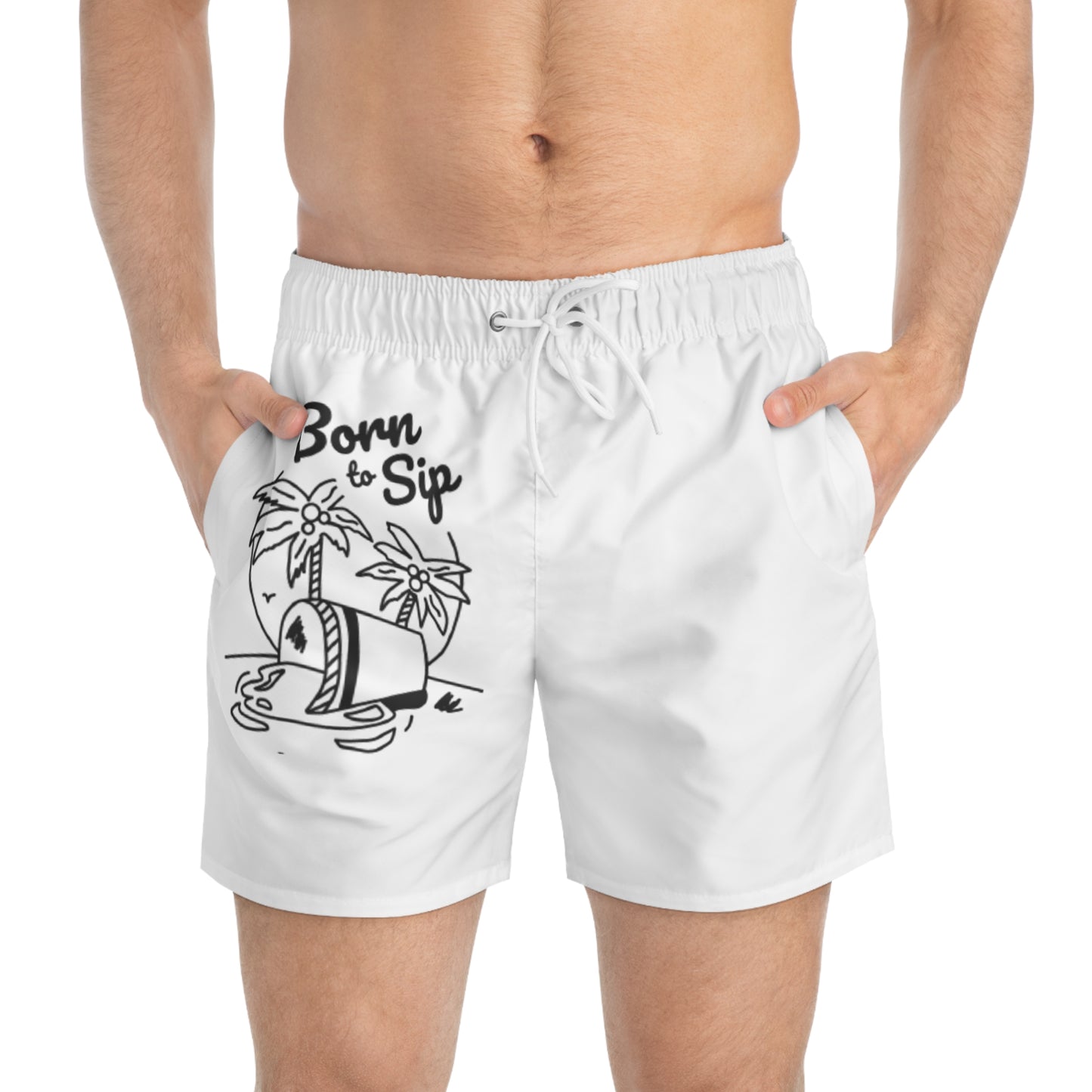 Born to Sip - Swim Trunks