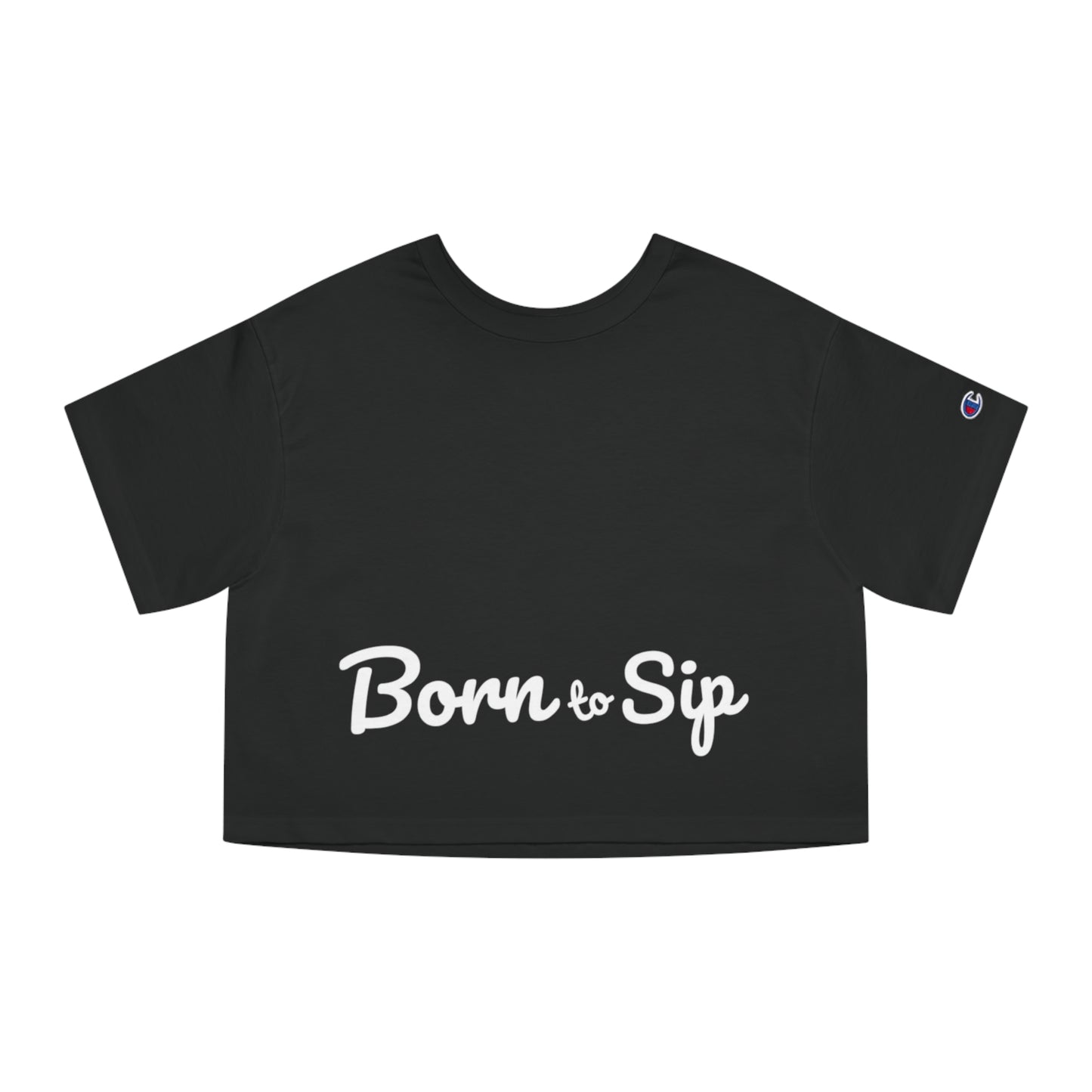Champion X Born To Sip Women's Heritage Cropped T-Shirt