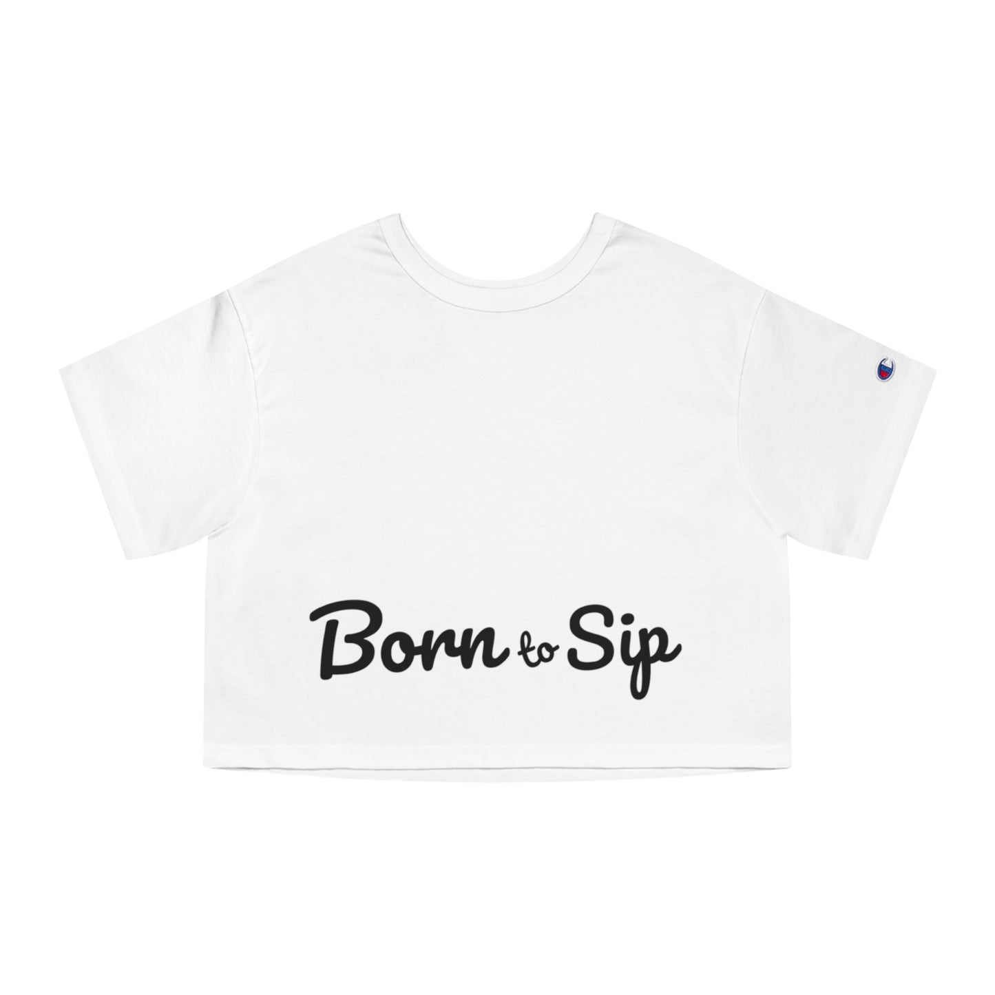 Champion X Born To Sip Women's Heritage Cropped T-Shirt