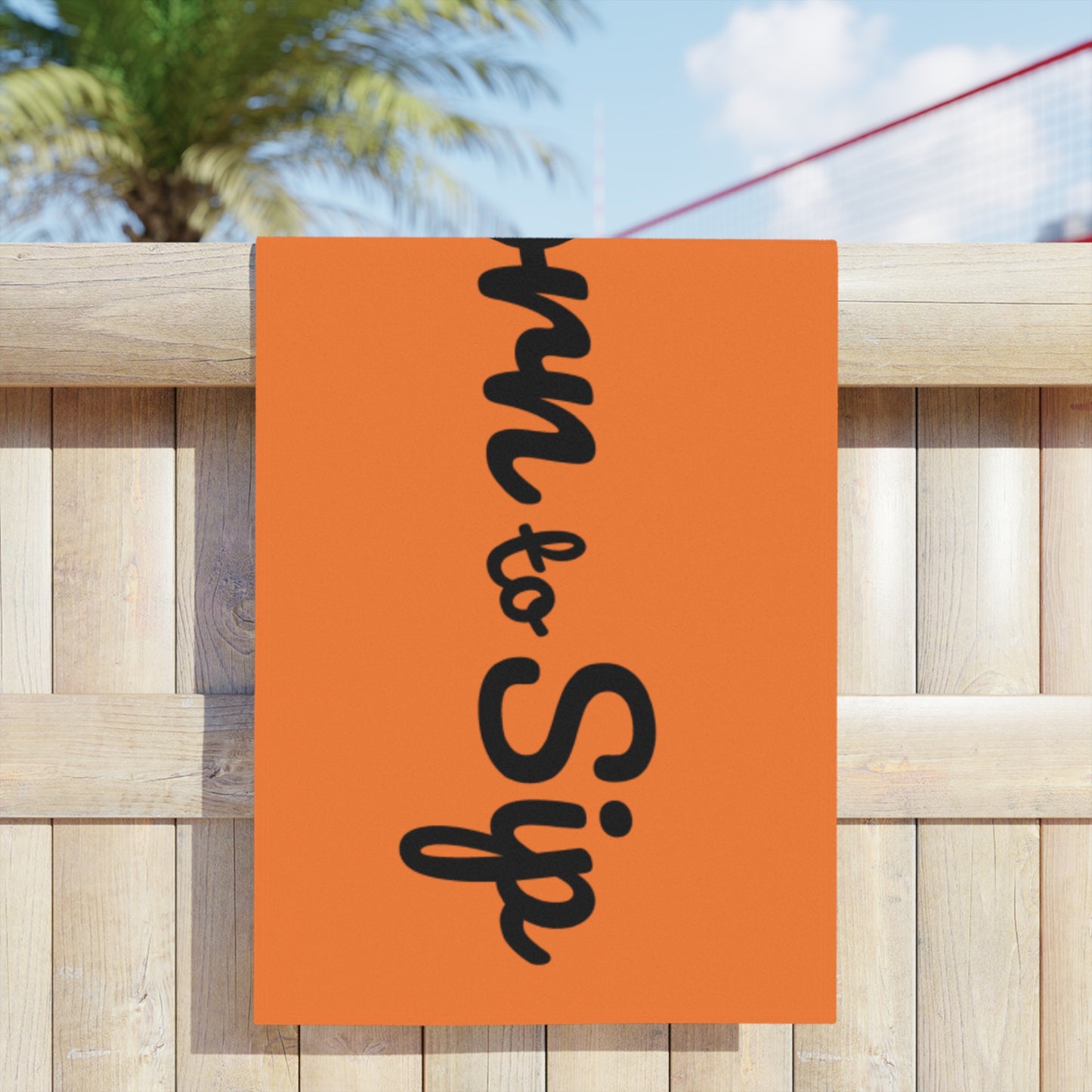 Beach Towel - Tropical Beach Scene Design