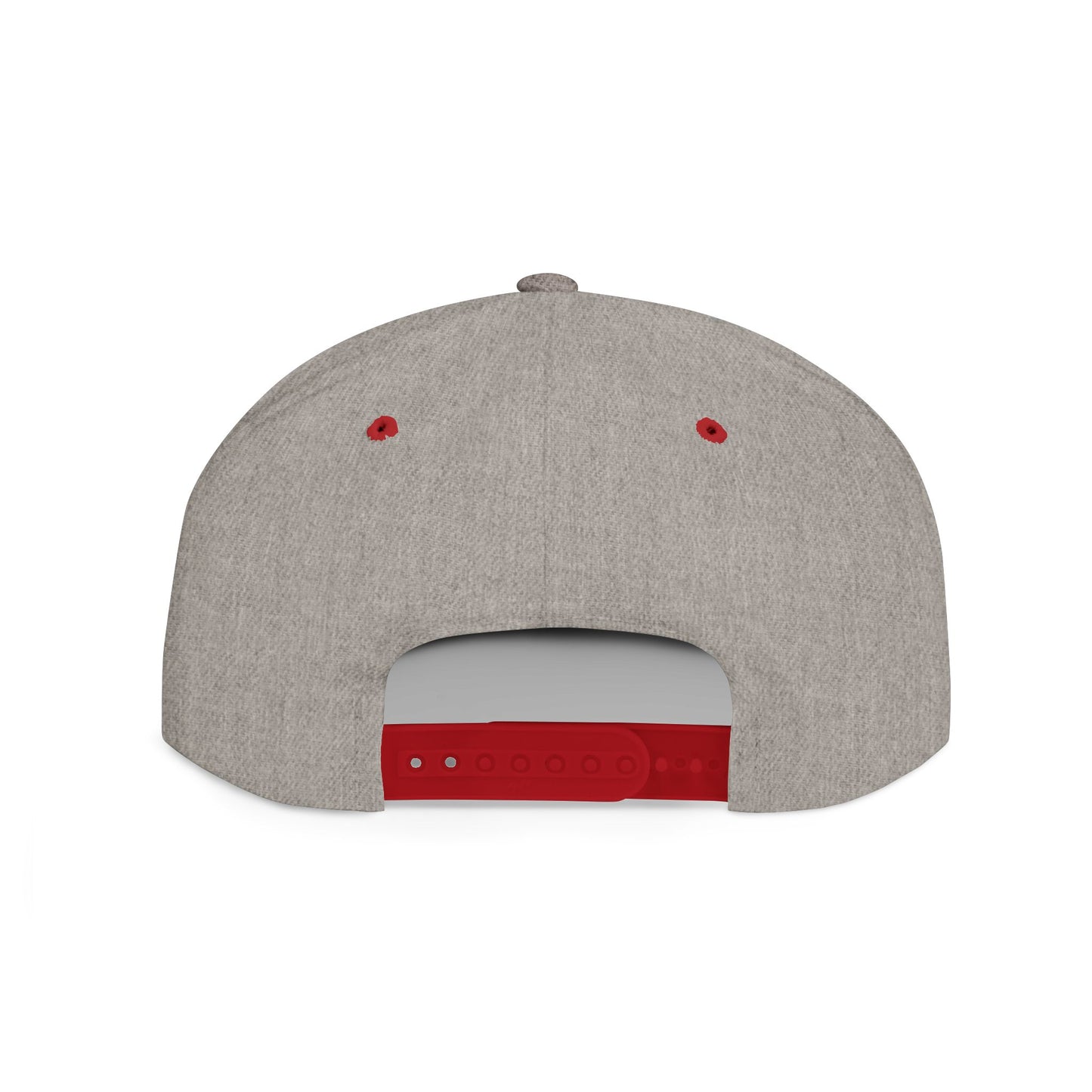 Snapback Hat — Rosewood & Luster Minimal Floral Logo Flat Bill