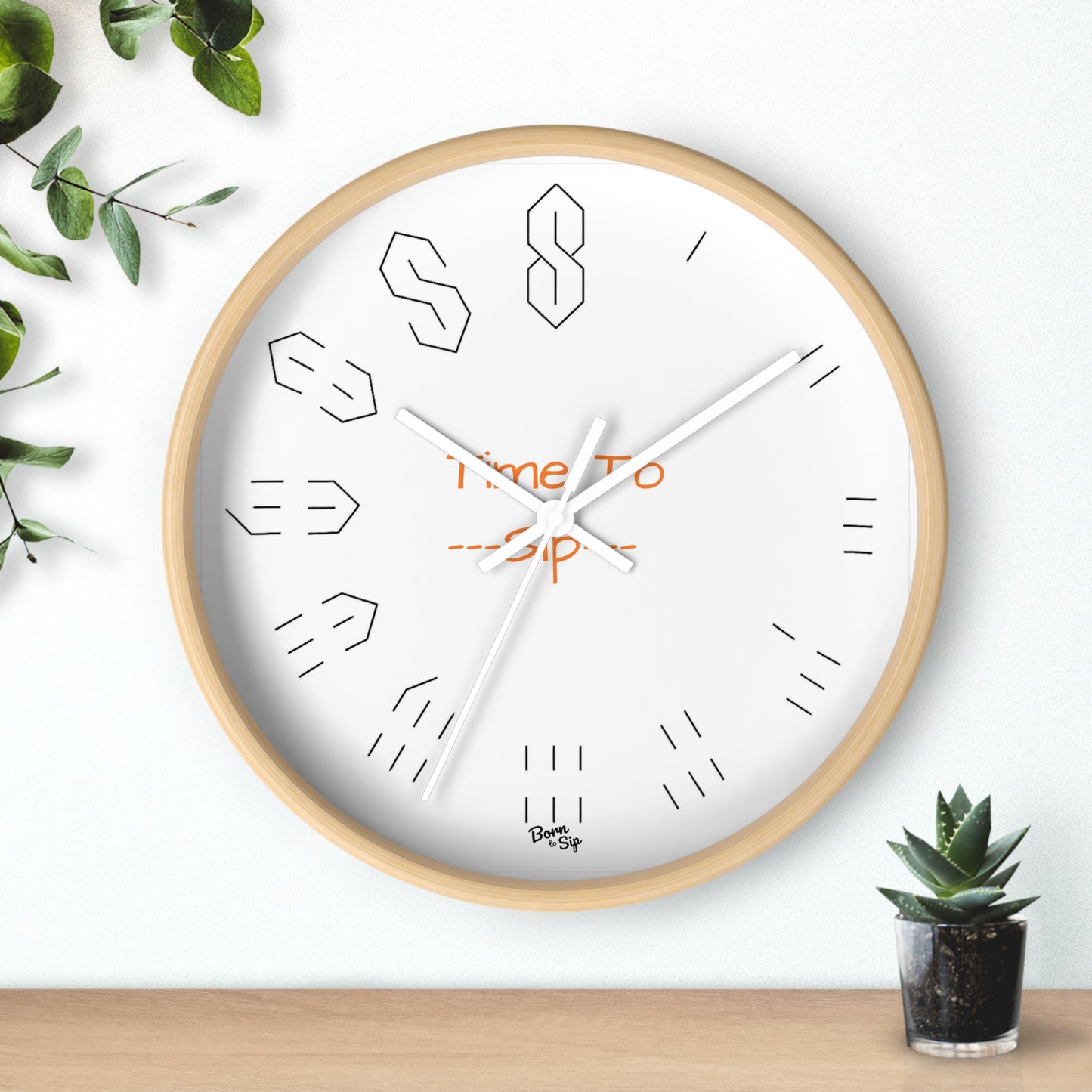 The “S” From School Wall Clock