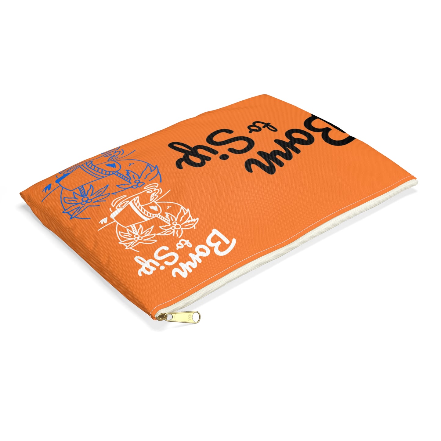 Vibrant Accessory Pouch - "Born to Sip" - Perfect for Travel