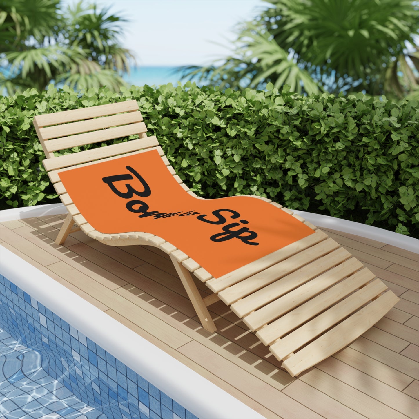 Beach Towel - Tropical Beach Scene Design