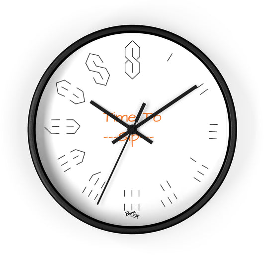 The “S” From School Wall Clock