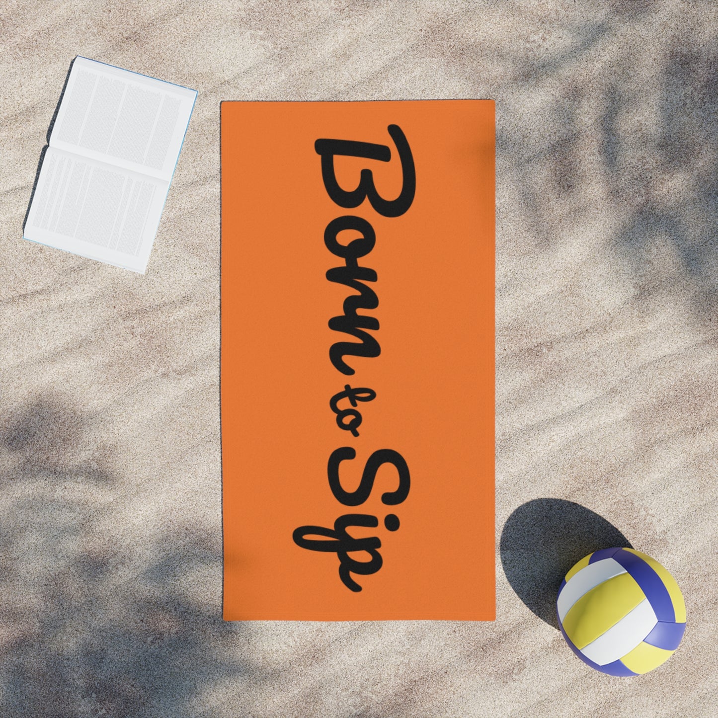 Beach Towel - Tropical Beach Scene Design